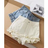 レディース 裾フリルデニムショーパン 美脚脚長 | SUNSHINE CLOSET | 詳細画像16
