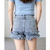 レディース 裾フリルデニムショーパン 美脚脚長 | SUNSHINE CLOSET | 詳細画像20