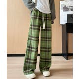 チェック柄パンツハイウエストワイドパンツ | SUNSHINE CLOSET | 詳細画像2 