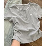 レディース ヘンリーネック半袖T リボン刺しゅうタイトトップス | SUNSHINE CLOSET | 詳細画像18 
