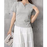 レディース ヘンリーネック半袖T リボン刺しゅうタイトトップス | SUNSHINE CLOSET | 詳細画像22 