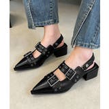 チャンキーヒールパンプスレディース 歩きやすいバックストラップパンプスモード系バ… | SUNSHINE CLOSET | 詳細画像1 