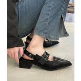 チャンキーヒールパンプスレディース 歩きやすいバックストラップパンプスモード系バ… | SUNSHINE CLOSET | 詳細画像4 
