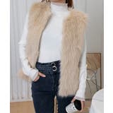 フェイクファーベスト ふわふわファージレ | SUNSHINE CLOSET | 詳細画像14