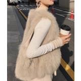 フェイクファーベスト ふわふわファージレ | SUNSHINE CLOSET | 詳細画像3