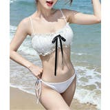 フロントリボンビキニ セクシーショーツ シアーレーススカート付き | SUNSHINE CLOSET | 詳細画像14 
