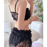 フロントリボンビキニ セクシーショーツ シアーレーススカート付き | SUNSHINE CLOSET | 詳細画像3 
