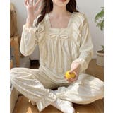 ベロア調パジャマ レディース部屋着セット | ANGELCLOSET | 詳細画像3