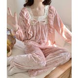 ベロア調パジャマ レディース部屋着セット | ANGELCLOSET | 詳細画像6