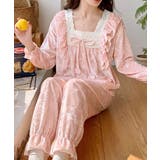 ベロア調パジャマ レディース部屋着セット | ANGELCLOSET | 詳細画像9