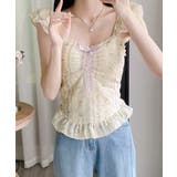 花柄レースキャミトップス大人フェミニン春夏ノースリーブトップス シアービスチェシ… | SUNSHINE CLOSET | 詳細画像13