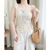 花柄レースキャミトップス大人フェミニン春夏ノースリーブトップス シアービスチェシ… | SUNSHINE CLOSET | 詳細画像16
