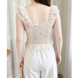 花柄レースキャミトップス大人フェミニン春夏ノースリーブトップス シアービスチェシ… | SUNSHINE CLOSET | 詳細画像18