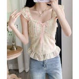 花柄レースキャミトップス大人フェミニン春夏ノースリーブトップス シアービスチェシ… | SUNSHINE CLOSET | 詳細画像8