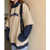 裏起毛 レイヤード風 パーカーレディース | SUNSHINE CLOSET | 詳細画像13 