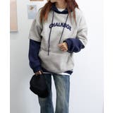 裏起毛 レイヤード風 パーカーレディース | SUNSHINE CLOSET | 詳細画像14 