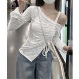 ワンオフショルダーレースTシャツギャザー | SUNSHINE CLOSET | 詳細画像11
