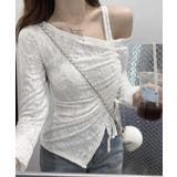 ワンオフショルダーレースTシャツギャザー | SUNSHINE CLOSET | 詳細画像9