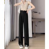 ハイウエスト美脚脚長ロングパンツ 上品イージーパンツ 細見えスラックスきれいめス… | SUNSHINE CLOSET | 詳細画像2