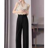 ハイウエスト美脚脚長ロングパンツ 上品イージーパンツ 細見えスラックスきれいめス… | SUNSHINE CLOSET | 詳細画像8