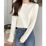 ベーシックニットカットソー きれいめ シンプルニットインナー | SUNSHINE CLOSET | 詳細画像12 