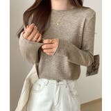 ベーシックニットカットソー きれいめ シンプルニットインナー | SUNSHINE CLOSET | 詳細画像17 
