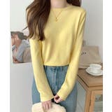 ベーシックニットカットソー きれいめ シンプルニットインナー | SUNSHINE CLOSET | 詳細画像3 
