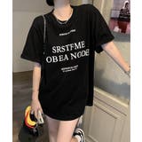 ロゴプリントTシャツ 半袖韓国風トップス | SUNSHINE CLOSET | 詳細画像1