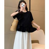 アシンメトリーフリルtシャツ 異素材夏服 | SUNSHINE CLOSET | 詳細画像11 