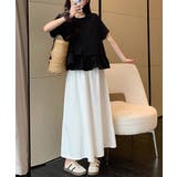 アシンメトリーフリルtシャツ 異素材夏服 | SUNSHINE CLOSET | 詳細画像3 