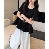 アシンメトリーフリルtシャツ 異素材夏服 | SUNSHINE CLOSET | 詳細画像5 