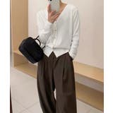 Vネック ニットカーディガン韓国風ニット | SUNSHINE CLOSET | 詳細画像11