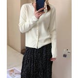 Vネック ニットカーディガン韓国風ニット | SUNSHINE CLOSET | 詳細画像14