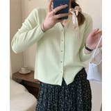 Vネック ニットカーディガン韓国風ニット | SUNSHINE CLOSET | 詳細画像16