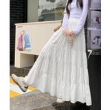 ティアードスカート 韓国風ロングスカート | ANGELCLOSET | 詳細画像6