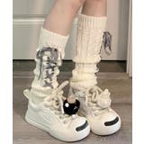 レースアップニットレッグウォーマー暖かい | SUNSHINE CLOSET | 詳細画像10 