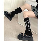 レースアップニットレッグウォーマー暖かい | SUNSHINE CLOSET | 詳細画像8 