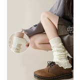秋冬リブ編みニットレッグカバー 暖かルーズソックス韓国ガーリーバレエコア あった… | SUNSHINE CLOSET | 詳細画像4