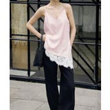 細めストラップキャミトップ レディース 上品光沢感アシンメトリーロングキャミ | SUNSHINE CLOSET | 詳細画像13 