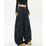 レトロ風ロングパンツ レディース ハイウエスト | SUNSHINE CLOSET | 詳細画像11 