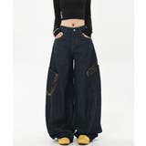 レトロ風ロングパンツ レディース ハイウエスト | SUNSHINE CLOSET | 詳細画像13 