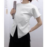 フロントスリットtシャツレディース韓国風 | ANGELCLOSET | 詳細画像14