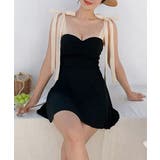 大人可愛い体型カバー水着 背中見せ 海水浴大人っぽい水着フェミニン | SUNSHINE CLOSET | 詳細画像4 