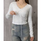 ショート丈インナートップス 小花柄と無地 リブTシャツ | SUNSHINE CLOSET | 詳細画像21 