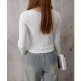 ショート丈インナートップス 小花柄と無地 リブTシャツ | SUNSHINE CLOSET | 詳細画像24 