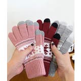 レディース 北欧風ジャガード手袋 冷え対策リブ編み手ぶくろ | SUNSHINE CLOSET | 詳細画像11