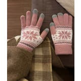 レディース 北欧風ジャガード手袋 冷え対策リブ編み手ぶくろ | SUNSHINE CLOSET | 詳細画像8