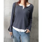 レイヤード風Tシャツ スリットネック秋服 | SUNSHINE CLOSET | 詳細画像17