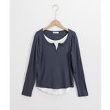 レイヤード風Tシャツ スリットネック秋服 | SUNSHINE CLOSET | 詳細画像21