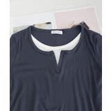 レイヤード風Tシャツ スリットネック秋服 | SUNSHINE CLOSET | 詳細画像24